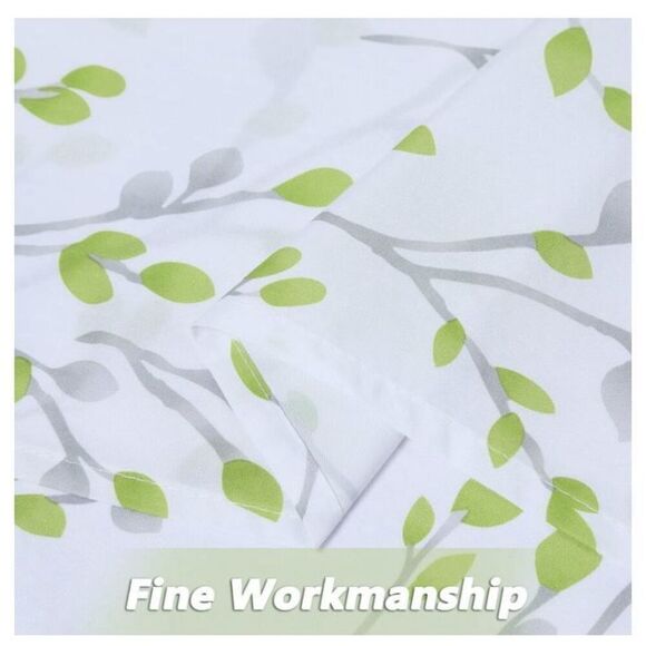 NEW 1 Curtain Valance 15x54” Floral Leaf Window Light Filtering - Picture 3 of 4